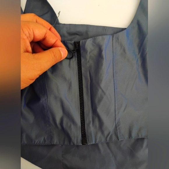 ASOS DESIGN Corset Top In Iridescent Blue Co-Ord. Size 8 - Picture 10 of 16